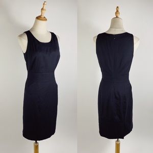 J. CREW Lightweight Suiting Wool Sleeveless Basic Black Dress Womens 2